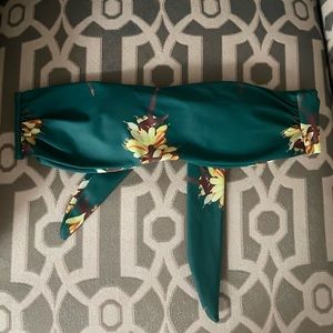 Free People Bandeau Bikini Top with Tie Back and Padding